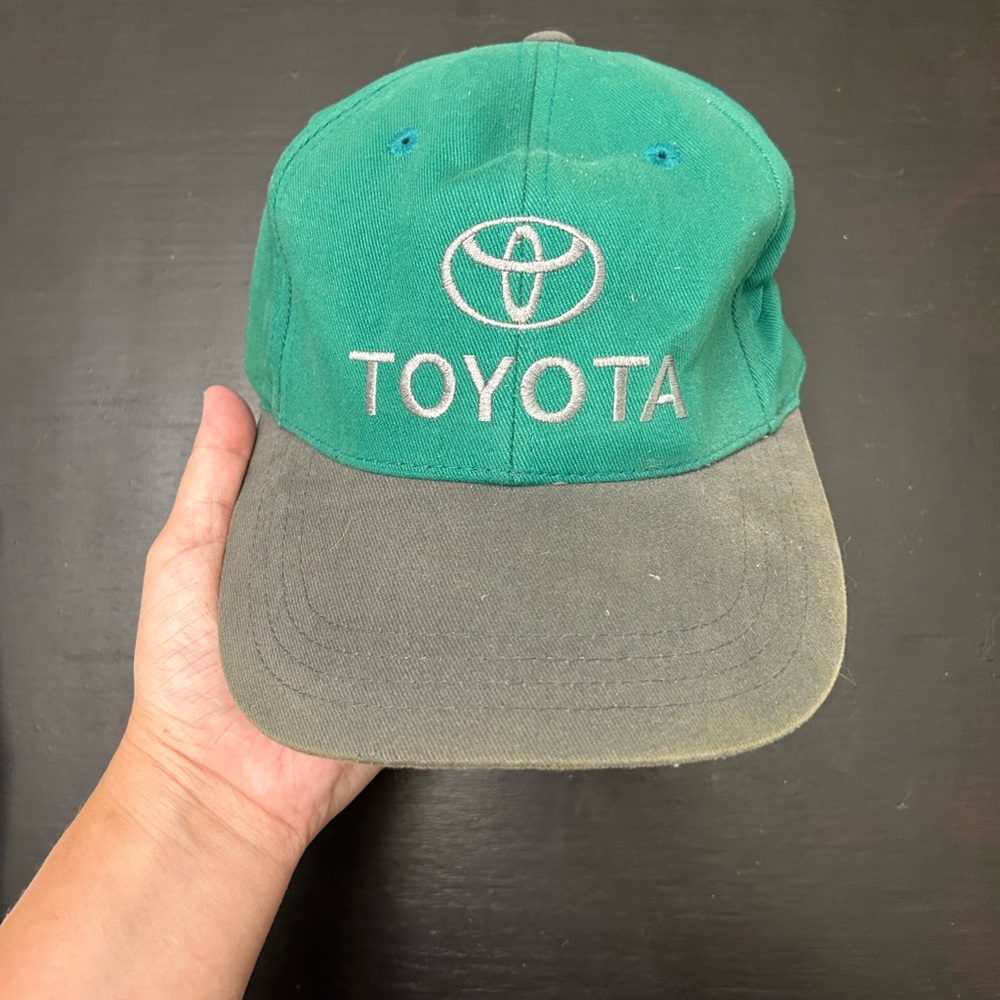 Vintage Toyota Teal and Gray Hat